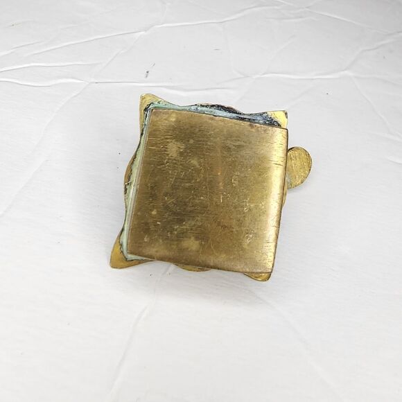 Vintage Brass Mid-Century Hollywood Regency SOLID BRASS miniature coffee grinder - Picture 3 of 5